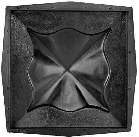 @tec Betonform Schalungsform Gießform Polypropylen (Kunststoff) - Pfeilerabdeckung/Mauerabdeckung DECO - 45 x 45 x 10,5 cm