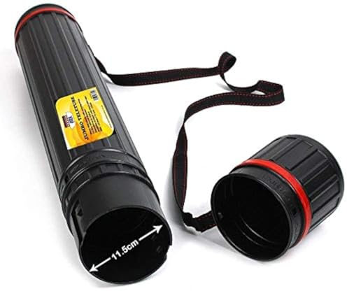 ARK D-66 Jumbo-Teletube-Etube aus Kunststoff, ausziehbar – PDT-D66, Schwarz