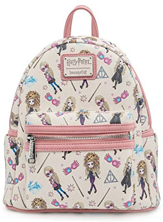Loungefly Harry Potter Luna Lovegood All Over Print Womens Double Strap Shoulder Bag Purse