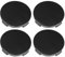 X AUTOHAUX 4 Stück Auto 4 Clips Radreifen Nabenkappen 65 mm Durchmesser Schwarz