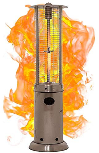 PURRL Turmflammenheizung, Terrassenheizung, Propan-Flüssiggasheizung für den Außenbereich, Quarzglasrohrheizung, Heizofen für Gewerbe/Zuhause Little Surprise