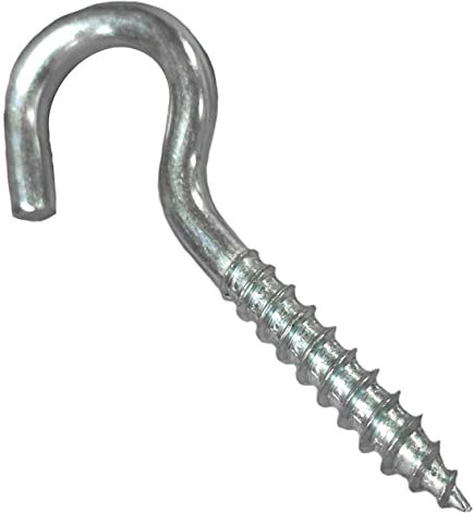 M8 ganci a vite grandi e resistenti ganci a vite, tazza da soffitto, per appendere luci, dimensioni grandi, 8 mm x 80 mm, confezione da 7 pezzi