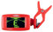 Classic Cantabile T-26 EASY Clip-Tuner Stimmgerät - Chromatisches Stimmgerät zum Anklippen - 360° drehbarer Kopf - Geeignet für Gitarre, Bass, Ukulele und viele mehr - Abschaltautomatik - Rot