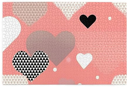 Valentinstag-Liebes-Puzzle, 1000 Teile für Erwachsene, Puzzle, Spiele, Heimdekoration (74,9 x 50 cm)