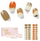 NAILOG Semi Cured Gel Nail Strips, 34 pcs Salon-Quality Gel Nail Stickers, Long Lasting Nail Wraps for Women with Soft Gel Finish, Evoking