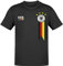 Trikot Deutschland EM 2024 T-Shirt schwarz - zur Fußball Europameisterschaft Germany - Unisex & extra weich - Herren & Damen - schwarz L