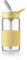 BUYDEEM Botella de cristal portátil con pajita de 500 ml, modelo CD1017, amarillo suave