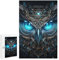 1000 Teile für Erwachsene und Kinder von Jigsaw Vintage Cyborg Owl Puzzles für Erwachsene Holzpuzzle (75 x 50 cm)