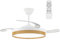 wonderlamp Ventilador LED con aspas retráctiles Cosmatos CCT Dim (45W)