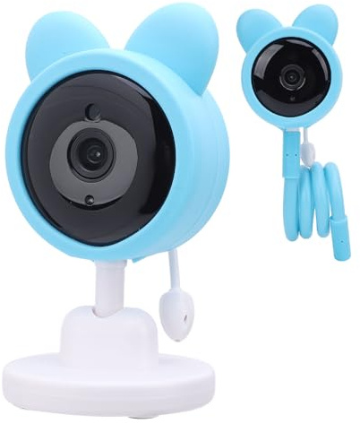 Luocute Babypitur mit Kamera und Audio, 1080p HD WiFi -Babykamera mit Sprachrechnung Zwei -Talk, Intelligente Atemüberwachung, Mobile App, Manuelle Pan Tilt