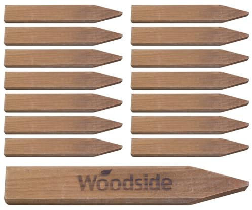 Woodside Square Pressure Treated Wooden Fence Posts/Stakes Garden Fencing Pegs 15 PACK