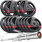 Hop-Sport Profi Olympia Guss Hantelset 144 kg mit Langhantelstange inkl. Hantelscheiben 2x 20 kg, 2x 15kg, 4x 10 kg, 4x 5 kg