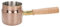 Milk Pot Butter Warmer 8cm 3.2inch,Milk Pan Stainless Steel Saucepan with Pouring Lips and Wooden Handle Small Tea Coffee Egg Boiling Pot for Induction Gas Electric Hob