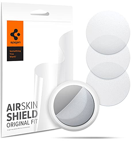 Spigen AirSkin Shield Schutzfolie [4 Stück] für Apple AirTag 2(2026) | Apple AirTag(2021), Matt, Anti-Kratzer, Hüllenfreundlich