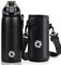 Fjbottle Gourde Isotherme - 400ml/600ml/800ml/1L - Bouteille Isotherme Gourde Inox Bouche Standard, Gourde Sport Étanche, Gourde Enfant sans BPA, pour Sport, Gym, Voyage