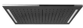 Gessi Colour Verkleidung (Cover) der Kopfbrause 300x500 mm mit Colour, Strahlart Regen/Schwall/Nebel, 57882, Farbe: Edelstahl matt gebürstet