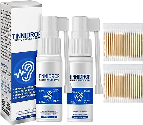 Luhaka Tinnidrop Spray per sollievo dall'acufene, 2023, nuovo sollievo dall'acufene per orecchie che suonano, spray per la cura della pulizia del cerume - Stop all'acufene (2 pezzi)