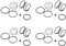 Tolxh 4 SET N078434 N089668 Spring Kits with Steel Ball DCF805 DCF885 DCF885B DCF886 DCF886B Impact Driver Spring Kit Quality Durable New Replacement Parts For Dewalt