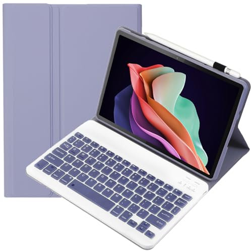 FIABANO Keyboard Cover Folio Case with Detachable Bluetooth Keyboard for Lenovo Tab P11 Pro Gen 2 (2nd Gen) 11.2-inch (TB-132FU / TB-138FC)
