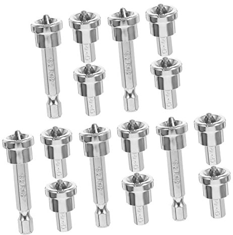 HOMSFOU 1 Juego Brocas de destornillador sombra de cesta tornillo para placas de yeso poco de paneles de yeso puntas de destornillador magnéticas la Cruz colocar tsui