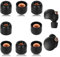 3 Paar Ersatz In-Ear Kopfhörer Kompatibel, Silikon Ohrstöpsel, Reduziert Geräusche, Passt in Die Ladehülle, Gepolstert (S, Schwarz)