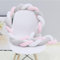 AZMAHT Geflochtene Bettschlange Nestchen Babybett Umrandung Geflochtenes SeitenschläFerkissen Baby Geflochtene Kissen Geknotet Rundum Schlange Kinderbett Baby Crib Protection,A03,200cm