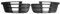 PYCJNFC 2PCS Front Stoßstange Nebel Licht Lampe Air Guide Grille Schwarz Lünette Für Audi Q7 2016-2019 4M0807681D