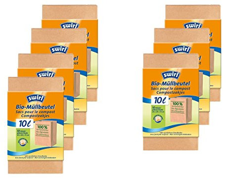 Swirl Bio-Müll-Papier-Beutel 10L 10 Stück (7er Pack)