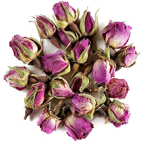 Rosier Damas Boutons Infusion Bio - Tisane Douce Et Apaisante - Rose De Castille Bouton - Rose Damascena Biologique Bouton De Roses Seches Thé À La Rose Sechees Roses Séchées Bouton De Rose Bio