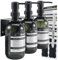 SOOKDEO Bathroom Dispenser Refillable Bottles for Shampoo Conditioner Hand Dish Soap Lotion Oil Shower Soap with Pump & Waterproof Label, 500ml, 3 Pack (Jade, With Wall Mout)