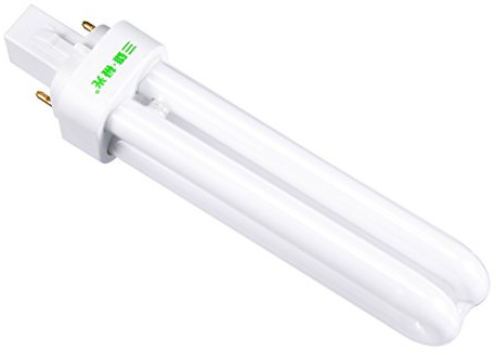 Ruilogod AC 220V 18W Doppio U Tube PL-C Lampada 2-Terminale G24 Base 6400K Bianco fresco