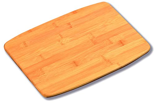 Kesper Schneidebrett, Bambus, Braun, 35x26x1,3 cm, BIOFA-Öl, abgerundete Ecken, 58331