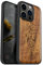 Carveit Custodia per iPhone 14 Pro Cover magnetico [Unico Lnciso a laser Noce Legno] Ricarica Compatibile con 14 Pro MagSafe Paraurti Robusto TPU (Bussola vichinga)