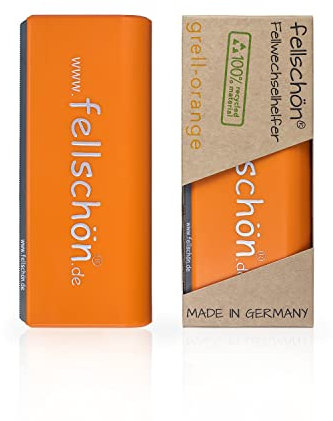 fellschön® Fellwechselhelfer grell-orange 100% Recyclingmaterial