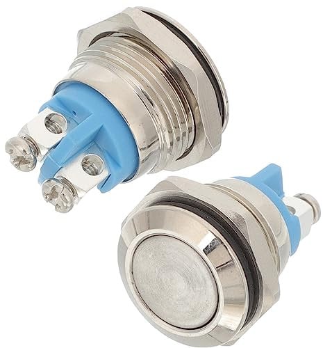 DOITOOL Ring Wired Doorbell Ring Wired Doorbell 2 Pack Doorbell Button, Door Bell Ringer Kit, Round Doorbell Push Button, Ring Doorbell Replacement Parts Wired Ring Doorbell Wired Ring Doorbell