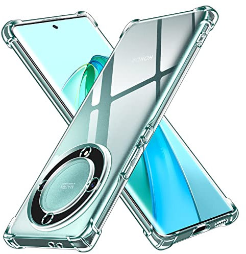 iVoler Cover per Honor Magic5 Lite/Honor Magic 5 Lite 5G, Custodia Trasparente per Assorbimento Degli Urti con Paraurti in TPU Morbido, Sottile Morbida in Silicone TPU Protettiva Case