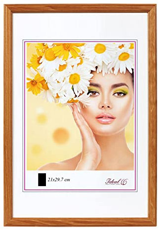 IDEAL TREND EKO Holz Bilderrahmen Foto Rahmen Holzrahmen Wanddeko Collage Poster S236: Farbe: Eiche | Format: 40x40