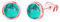 Turquoise Earrings Studs Sterling Silver Rose Gold Small Real Turquoise Natural Gemstone Earring Studs Turquoise Jewelry for Women