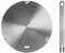 Piastra in acciaio inox da 22 cm, piastra adattatore per induzione di calore Grourarty con manico staccabile, adattatore a induzione per diffusore di calore, piastra a induzione per latte e caffè