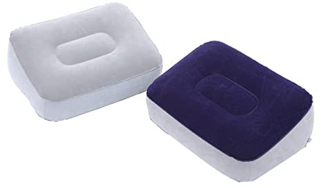 Holibanna 2st Kissen Für Die Fußstütze Fußkissen Fürs Bett Werkzeug Für Die Fußstütze Aufblasbare Fußstütze Für Flugzeug Massage-fußstütze Fußhocker Reise Fußstütze Fußbank Draussen Büro