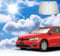 Coleya Parasol para Coche Compatible con VW Golf 7 7.5 2013-2019 Seat Leon MK3 2013-2019 Seat Leon Cupra 5F 2013-2019, Parasol para Parabrisas Delantero, Protección UV, Plegable