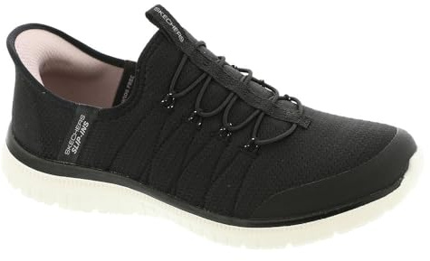Skechers Virtue Glow Damen-Sneaker, Schwarz, 37.5 EU