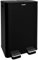 CASABEL Cubo de Basura Selectiva 60L - 2 x 30 Litros, Compartimentos Dobles 2x30L, Acero Inoxidable Negro, Papelera de Reciclaje de Pedal Rectangular, Anti Trazas, Anti Olores, Empresa Francesa