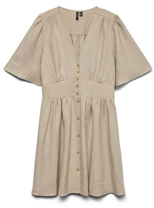 VERO MODA Vmmelaney 2/4 Short Dress WVN Noos , XS
