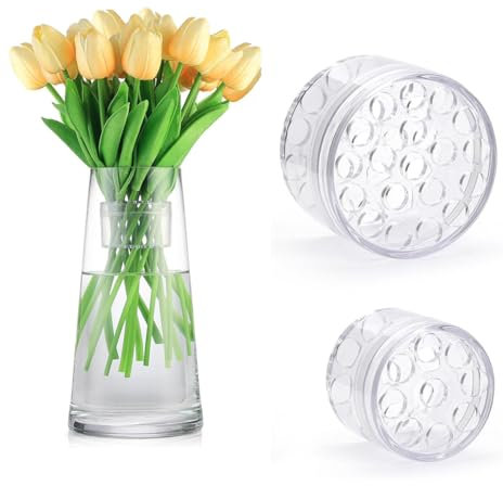 2 STK Spiralstielhalter, Spiralförmiger Blumenstielhalter, Sspiral Ikebana Stielhalter, Transparenter Spiralstielhalter für Blumen, Blumengesteck Accessoire, für DIY Spiral Blumenstrauß Stielhalter