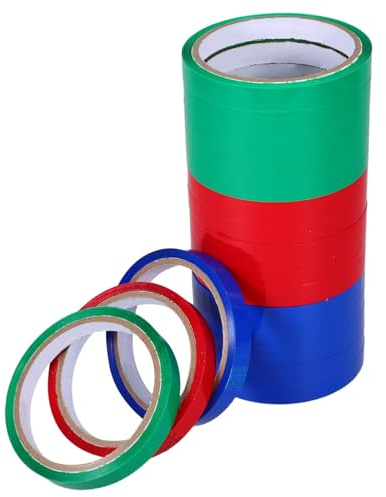 Cabilock Ruban Adhésif Alimentaire 18 Rouleaux 12 Mm, Fermeture Paquet Fruits Et Légumes En Supermarché, 27 Mètres Par Rouleau, Usage Pour Emballage, Étiquetage Et Gestion De Stock