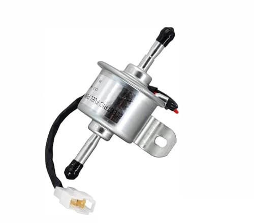 Motorrad Benzinpumpe Für Perkins HP-404C-22 KD-103-10 KE-103-15 KN-102-05 Motor Kraftstoffpumpe 129322-77401 129612-52100 485510011 AM876266 AT318139 Elektrische Kraftstoffpumpe(White Plug)