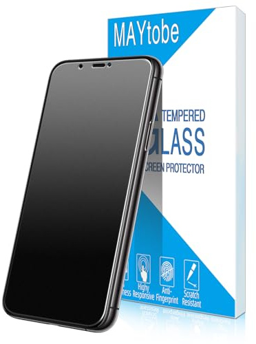 MAYtobe 2 Pack Matte Screen Protector for iPhone 11 Pro/X/XS Tempered Glass | Full Coverage, Anti-Glare, Anti-Fingerprint, Touch Sensitive, HD Transparent, Case Friendly