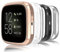 Hianjoo Hülle Kompatibel mit Fitbit Versa 2, TPU Silikon Schutzhülle mit Metallische Beschichtung Kompatibel mit Fitbit Versa 2 - Transparentes+Schwarz+Silber+Roségold [4-Stück]