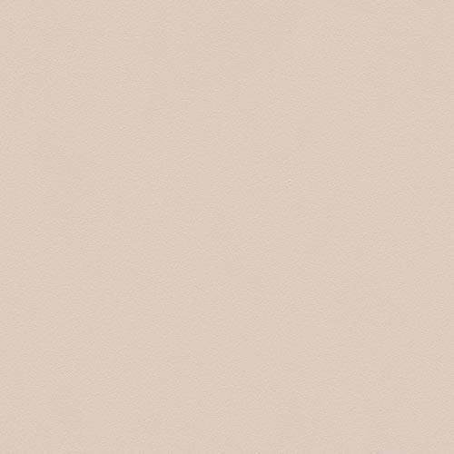 Beige Tapete für Küche | Abwaschbare Vliestapete mit Vinyl hell ideal für Badezimmer und Flur | Moderne einfarbige Küchentapete schlicht